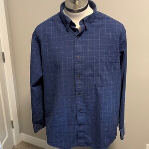 St. John's Bay Blue Casual Button Down Shirt